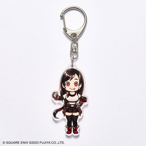 『FINAL FANTASY (ファイナルファンタジー) VII EVER CRISIS × Peko&Poko』 アクリルキーホルダー ティファ